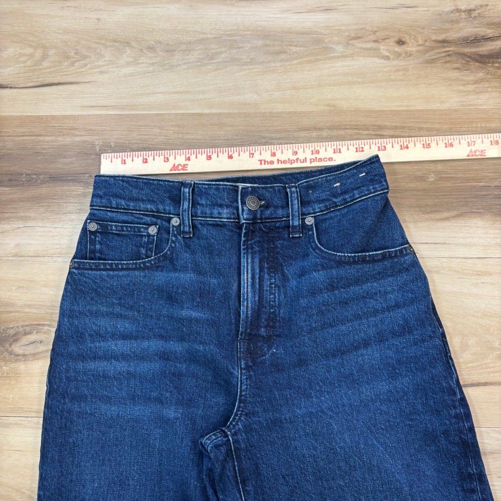 Madewell Perfect Vintage Wide Leg Jeans Women 24 Minimalist Denim Dark DM7893 - Picture 5 of 10